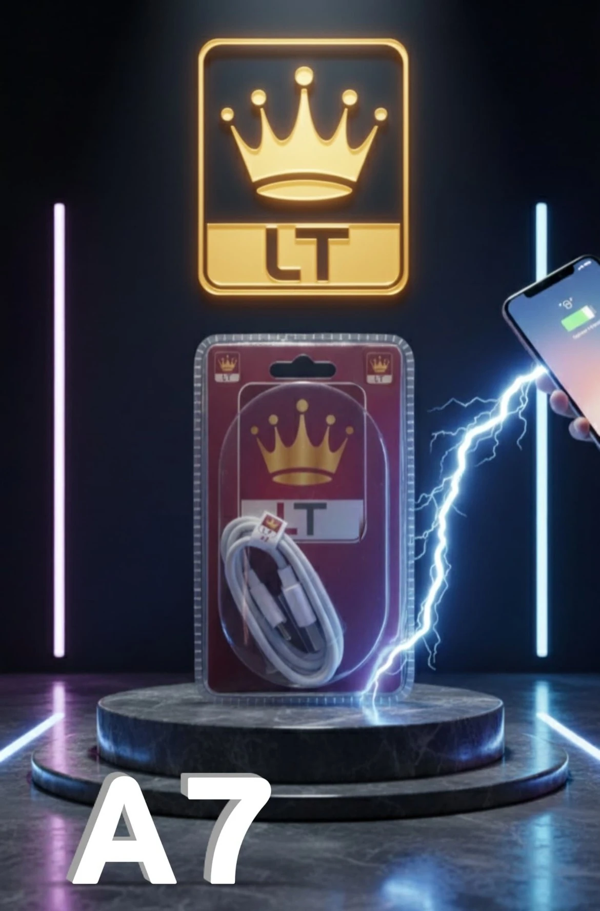 توصيلة شاحن تايب سي ال تي A7