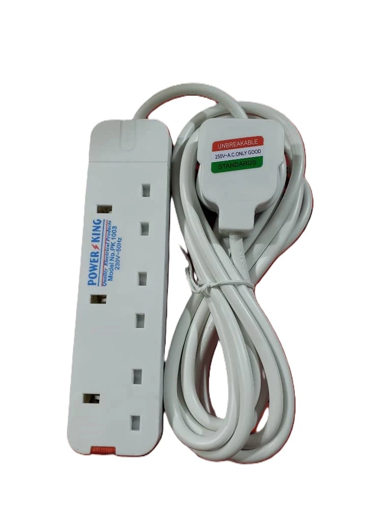 توصيلة كهرباء بور كينج 5 متر اربعة منافذ وكالة