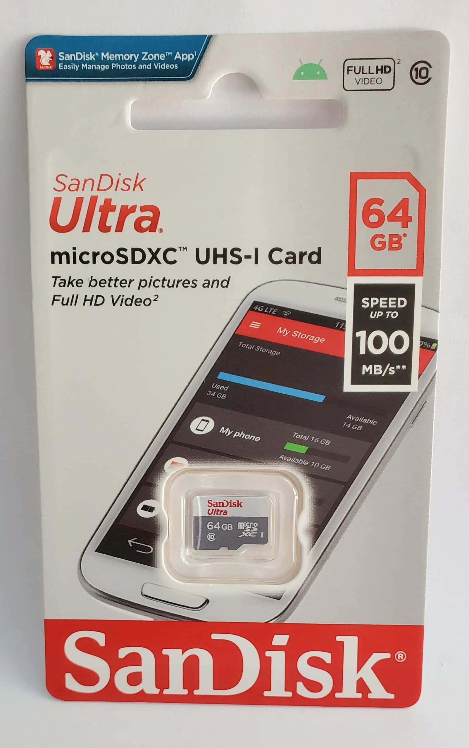 ذاكرة ساندسك الترا 64 جيجا بايت