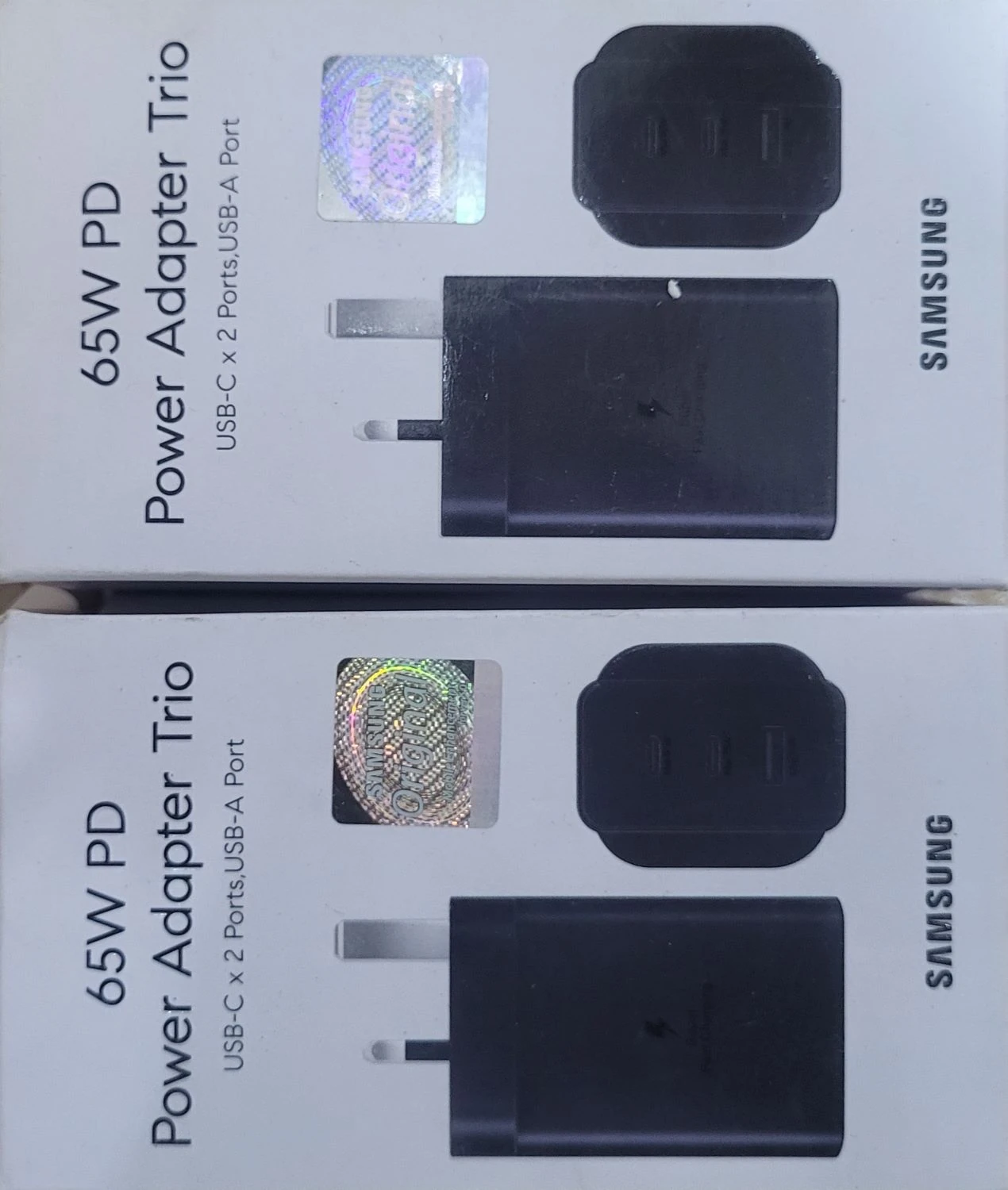 راس شاحن كهرباء سامسونج العملاق 65w