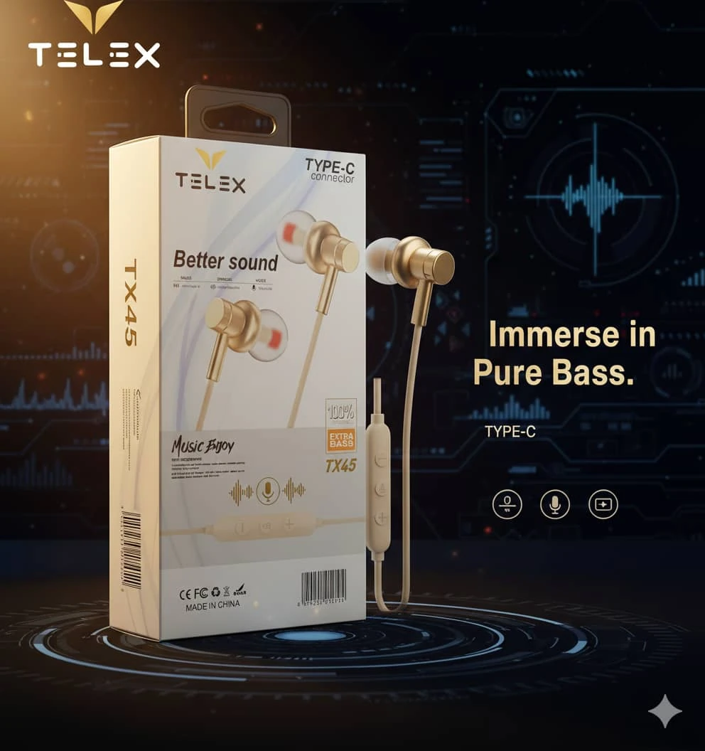 سماعة سلكية تايب سي وكالة Tx45