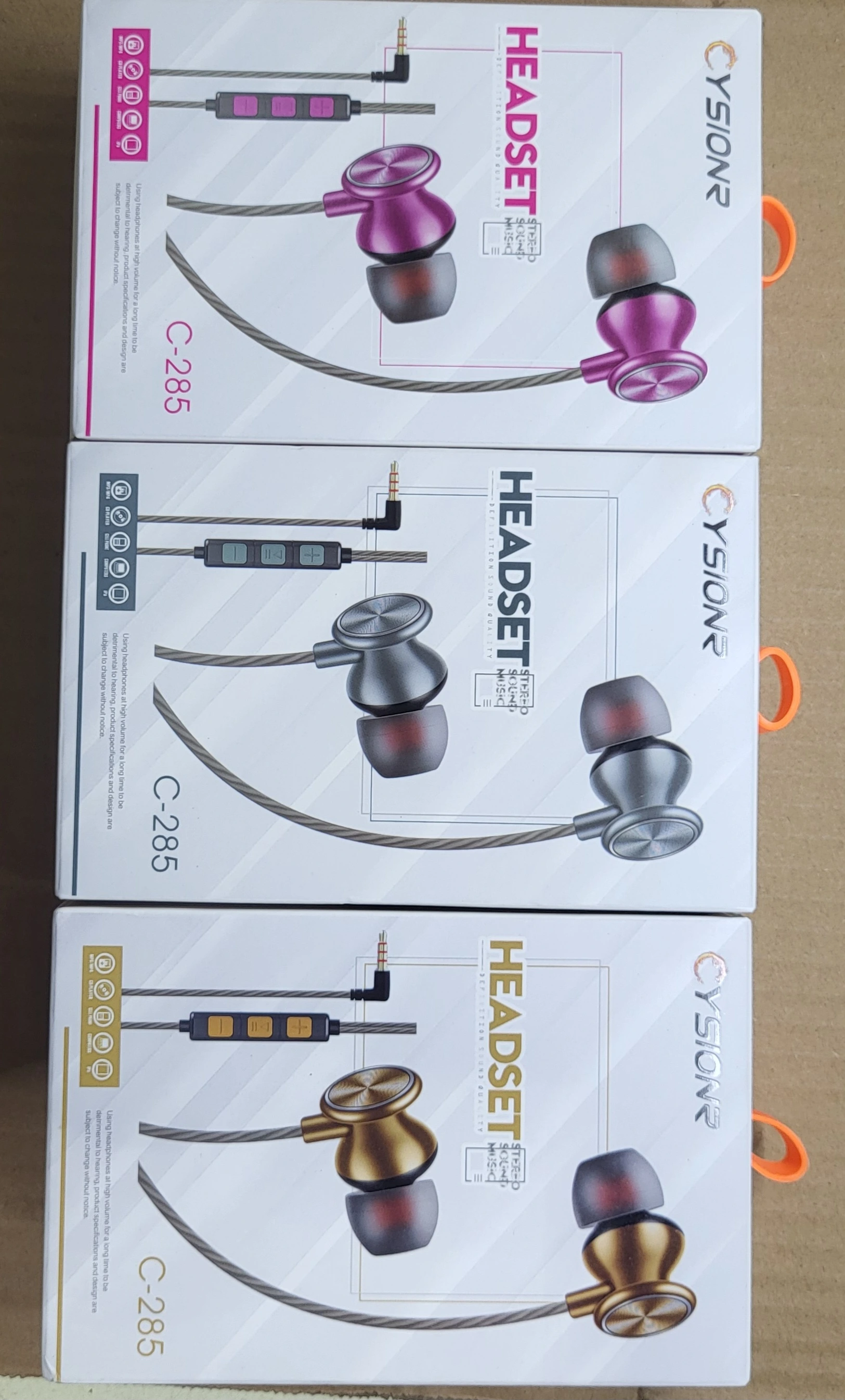 سماعة سلكية ملون مسمار c325